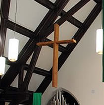 Worship Commons Cross at CBC