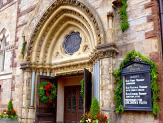 Old South Church at Christmas.