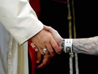 Pope handshake
