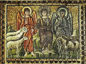 Christ separates sheep and goats