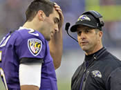 Joe Flacco and John Harbaugh